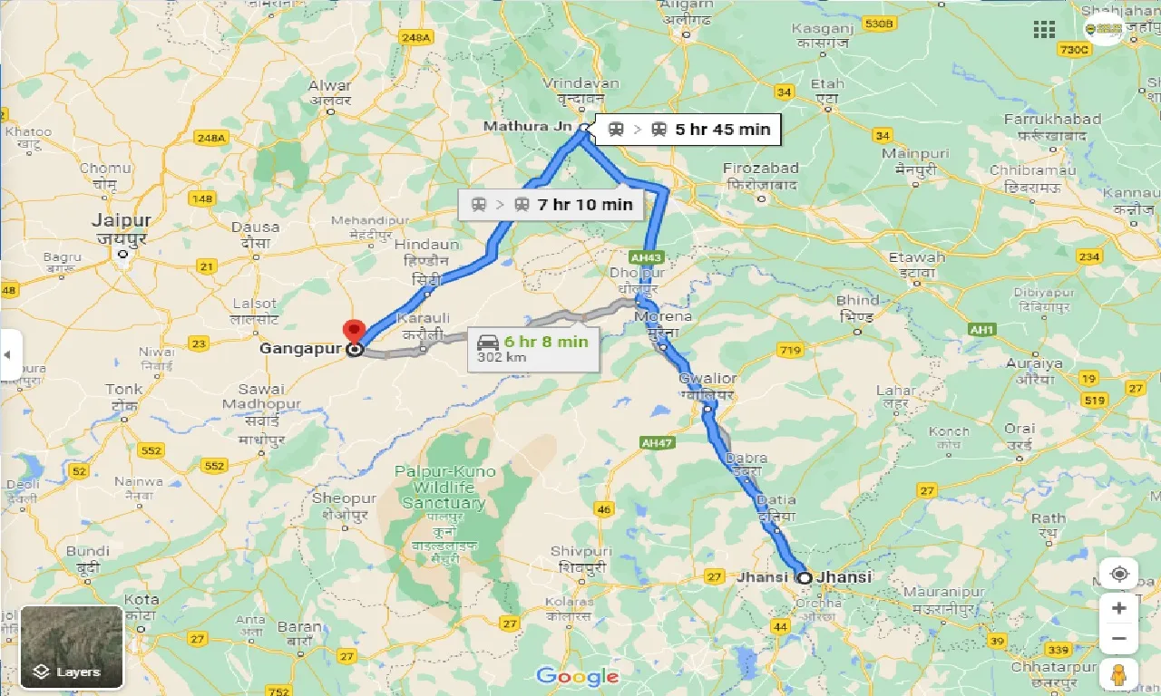 jhansi-to-gangapur-city-taxi