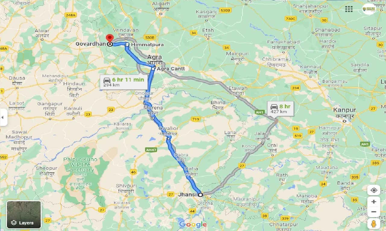 jhansi-to-govardhan-taxi