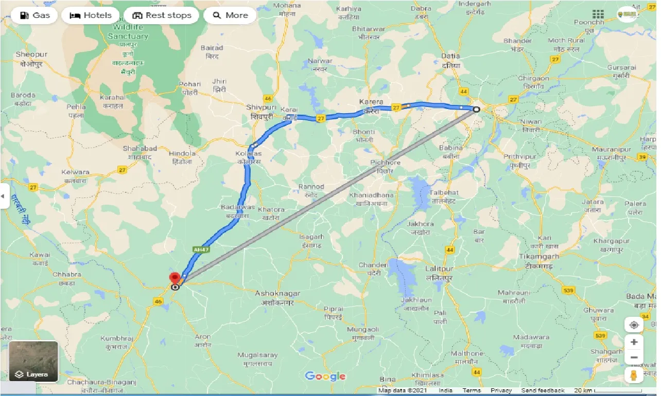 jhansi-to-guna-one-way