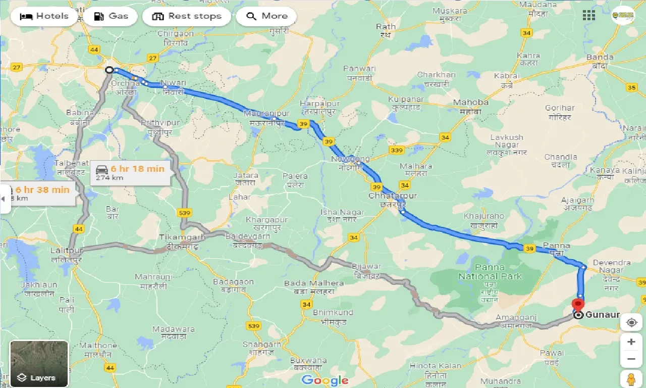 jhansi-to-gunaur-one-way