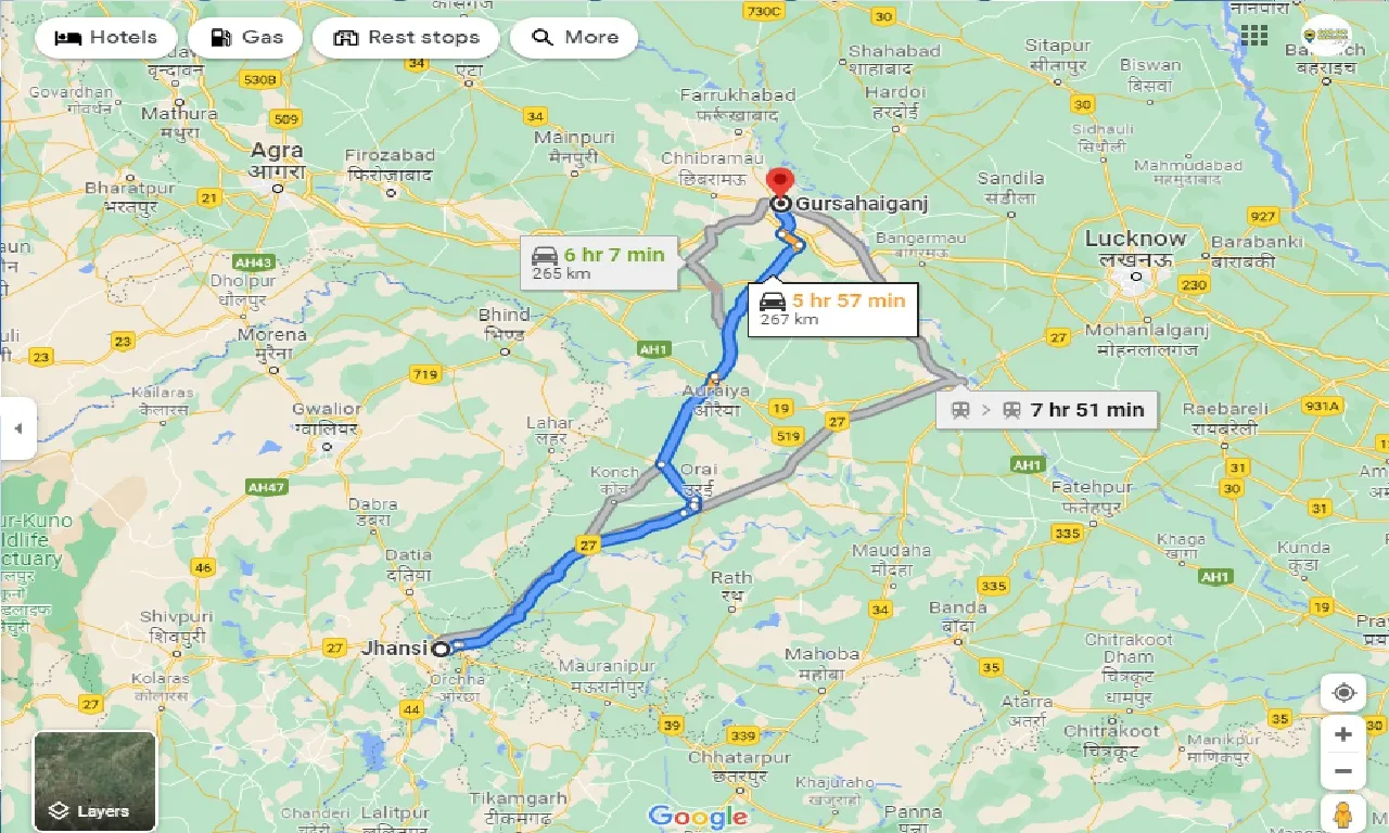 jhansi-to-gursahaiganj-taxi