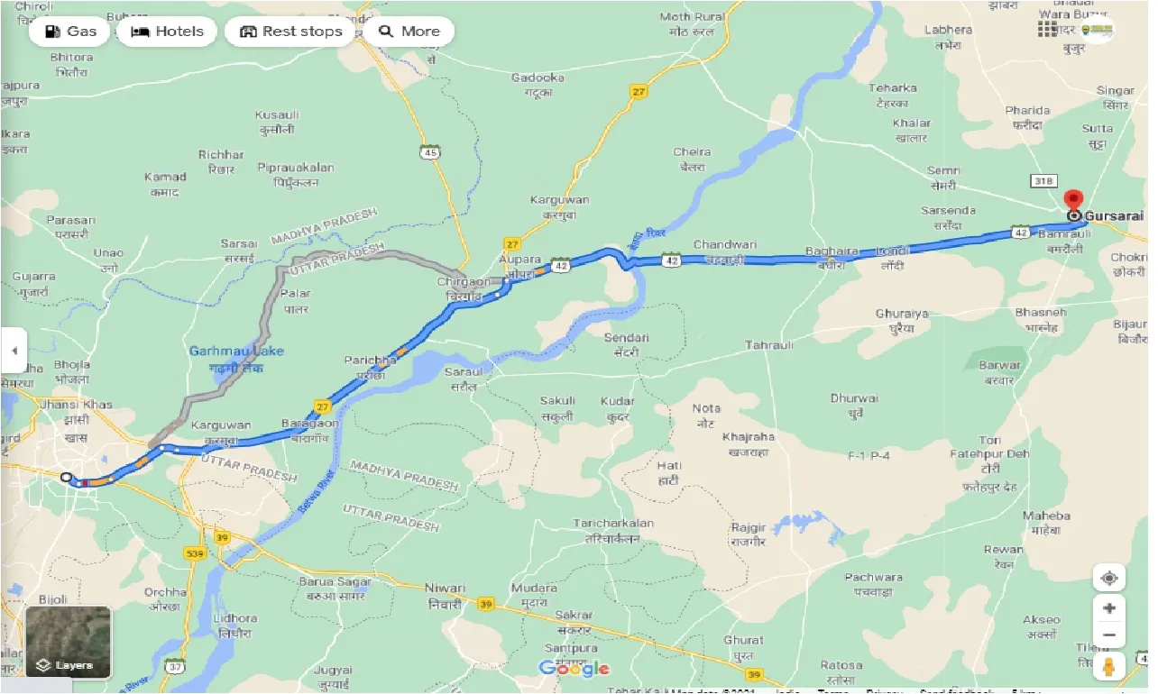 jhansi-to-gursarai-round-trip