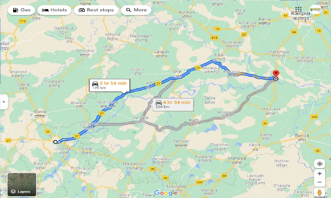 jhansi-to-hamirpur-taxi