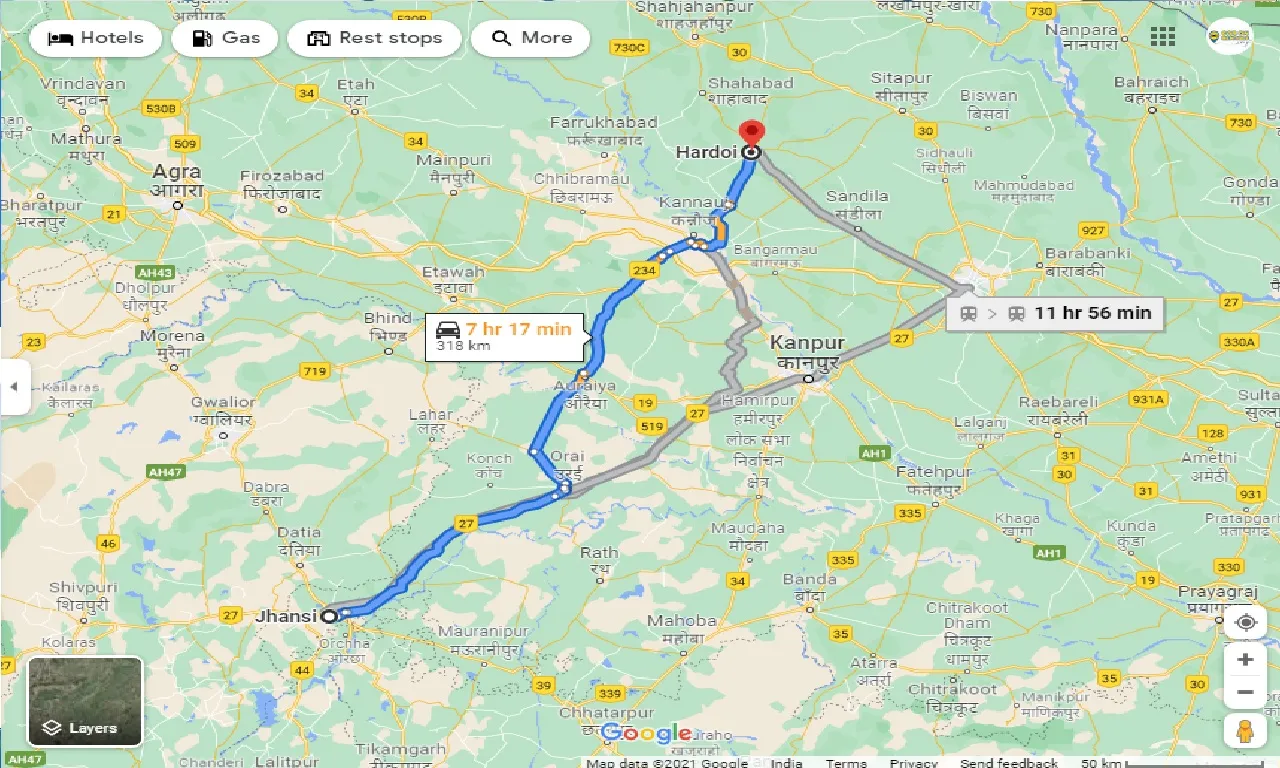 jhansi-to-hardoi-one-way