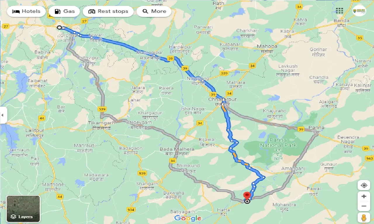 jhansi-to-hinota-kalan-one-way