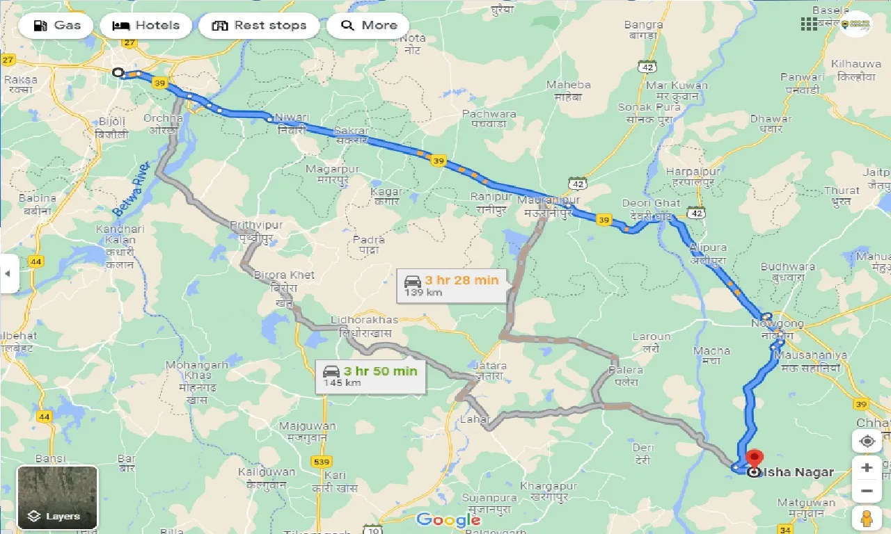 jhansi-to-isha-nagar-one-way