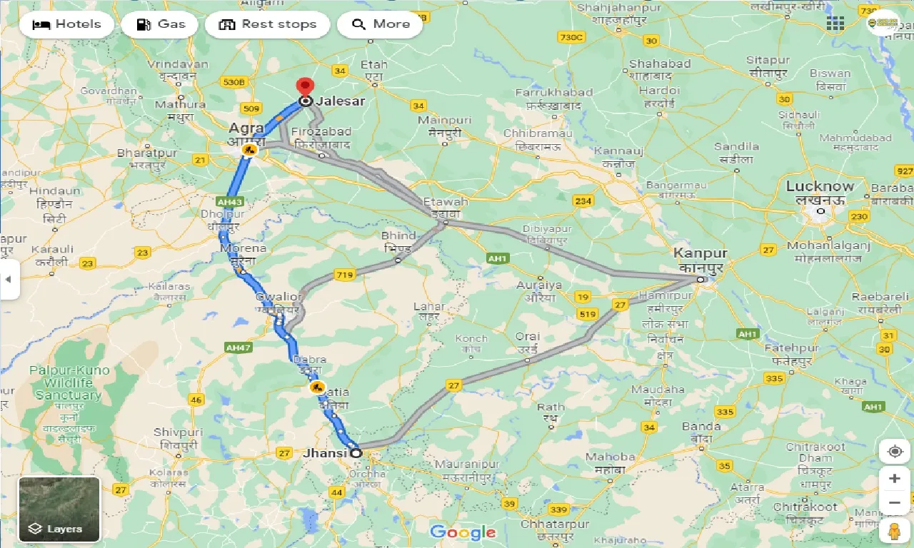 jhansi-to-jalesar-one-way