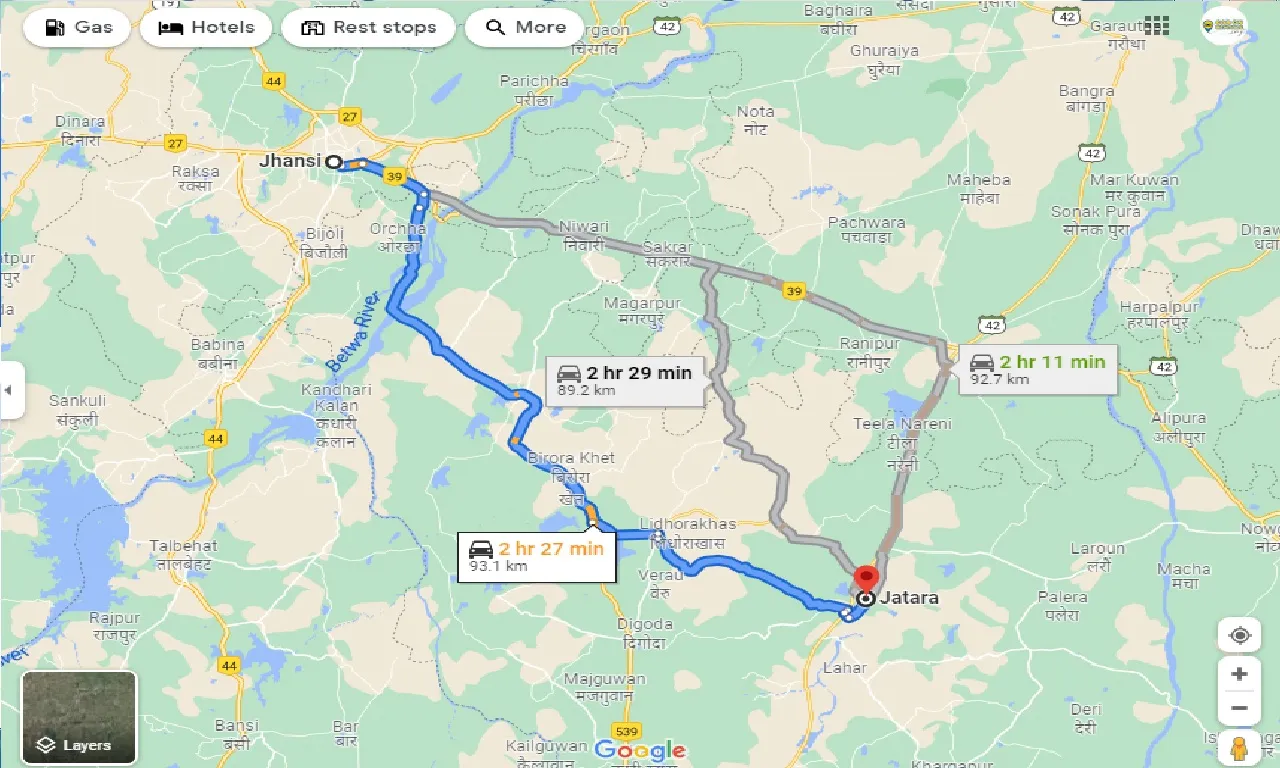 jhansi-to-jatara-taxi