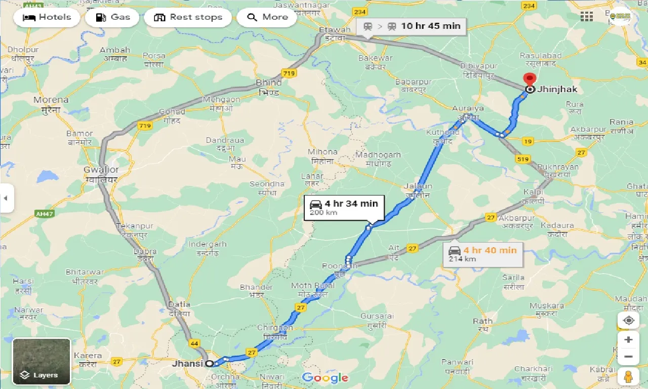 jhansi-to-jhinjhak-taxi