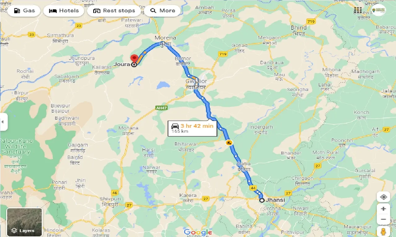 jhansi-to-joura-one-way