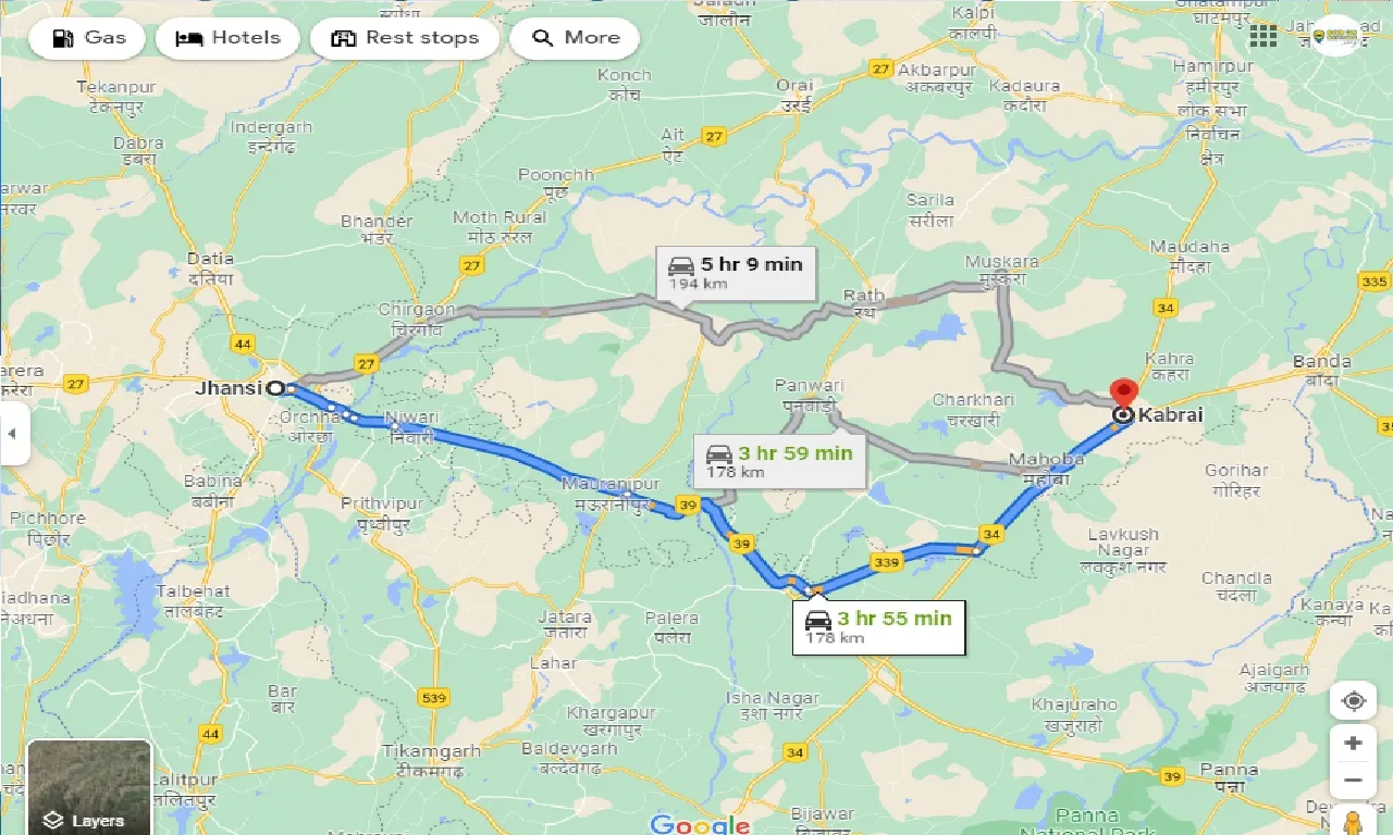 jhansi-to-kabrai-one-way