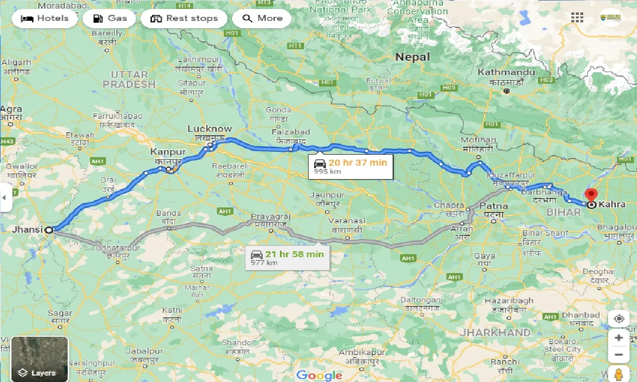 jhansi-to-kahra-one-way