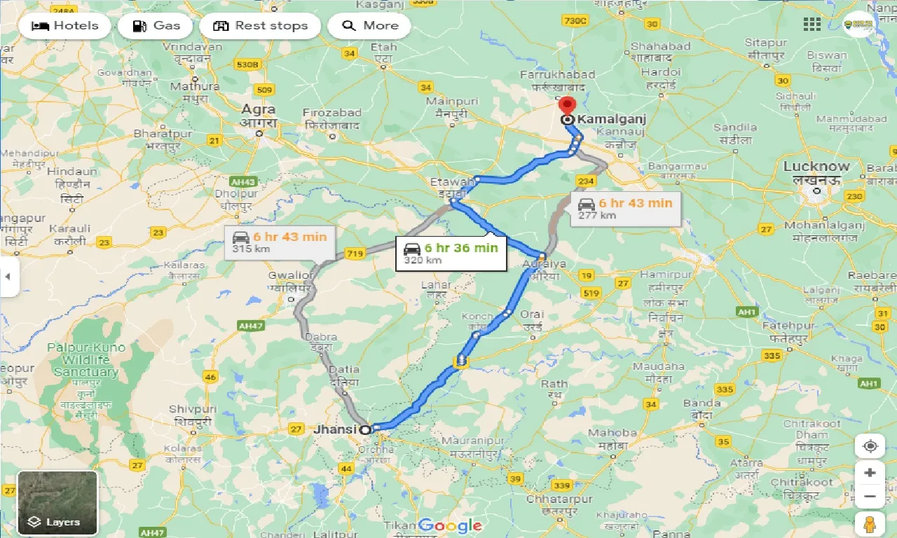 jhansi-to-kamalganj-one-way