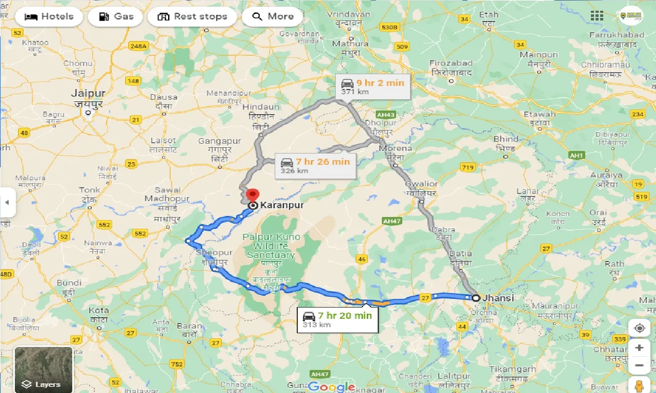 jhansi-to-karanpur-one-way