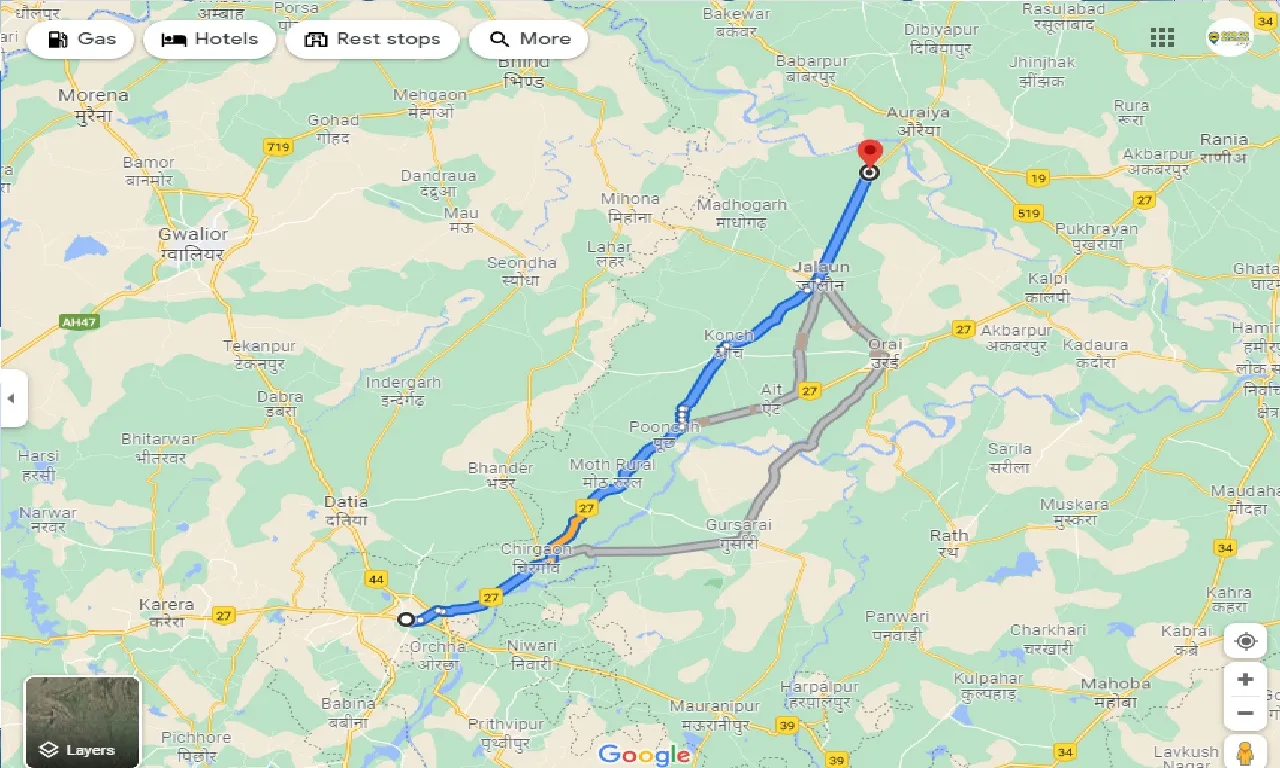 jhansi-to-kuthond-one-way