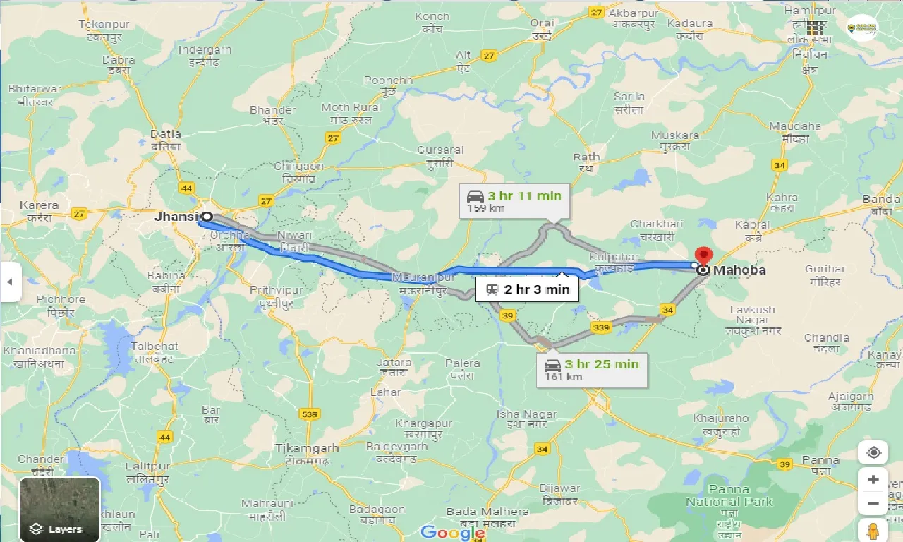 jhansi-to-mahoba-one-way