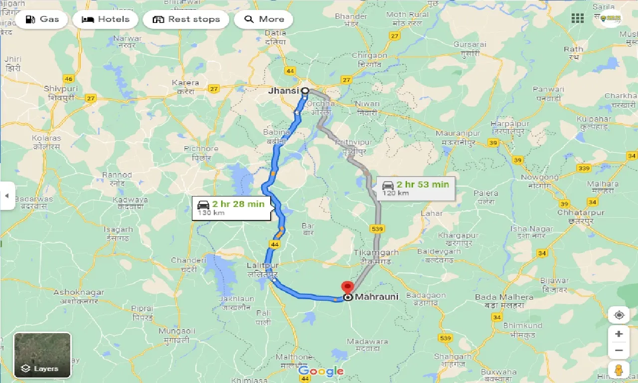 jhansi-to-mahrauni-one-way