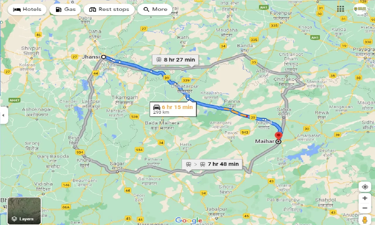 jhansi-to-maihar-one-way