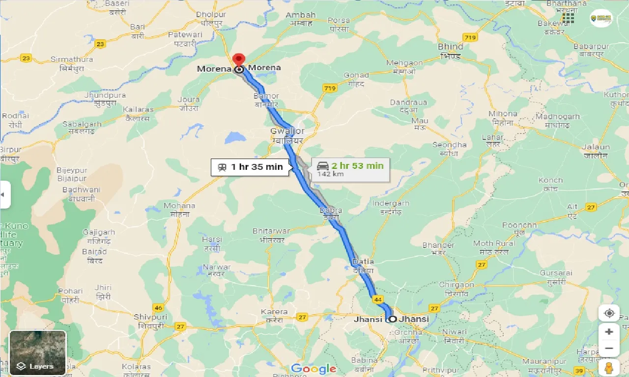 jhansi-to-morena-taxi