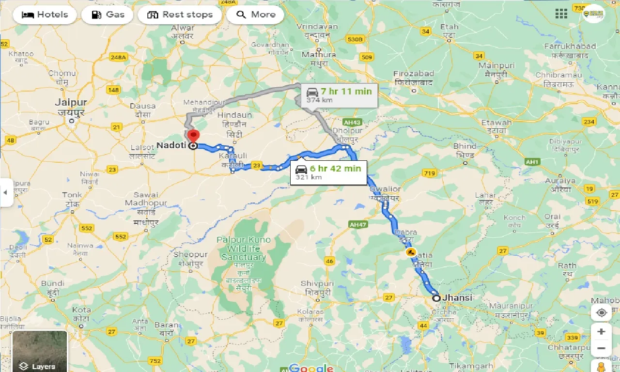 jhansi-to-nadoti-taxi