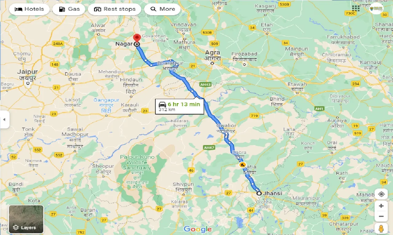 jhansi-to-nagar-taxi