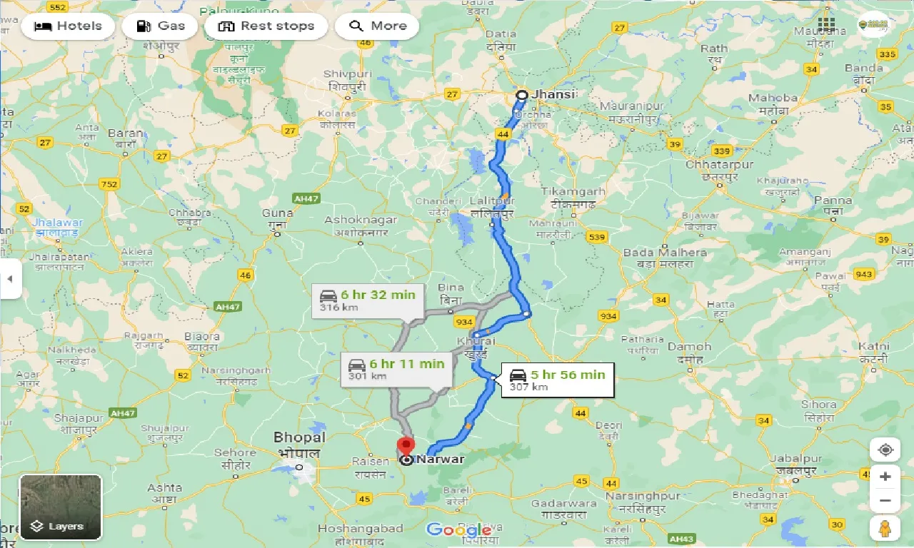 jhansi-to-narwar-taxi