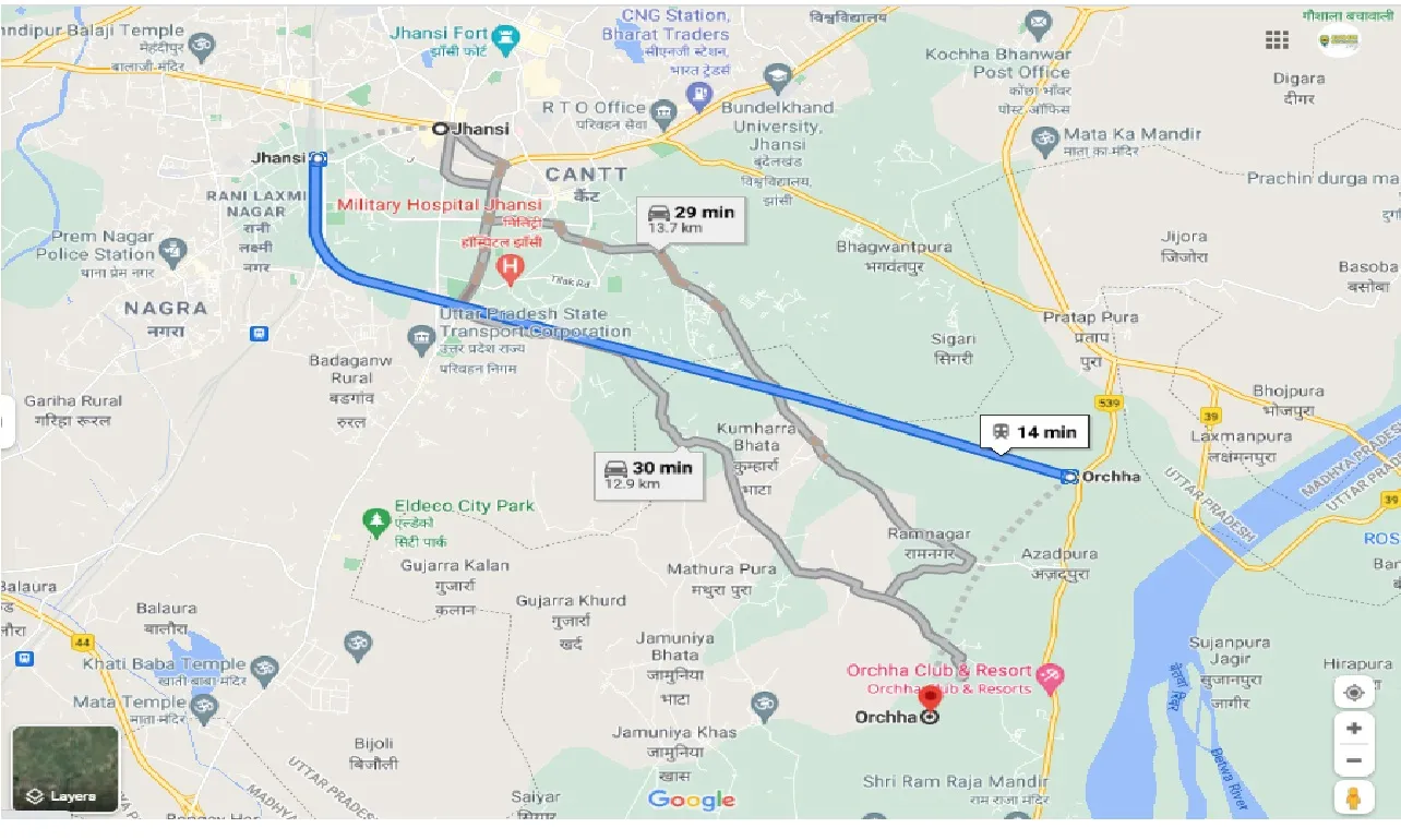 jhansi-to-orchha-round-trip