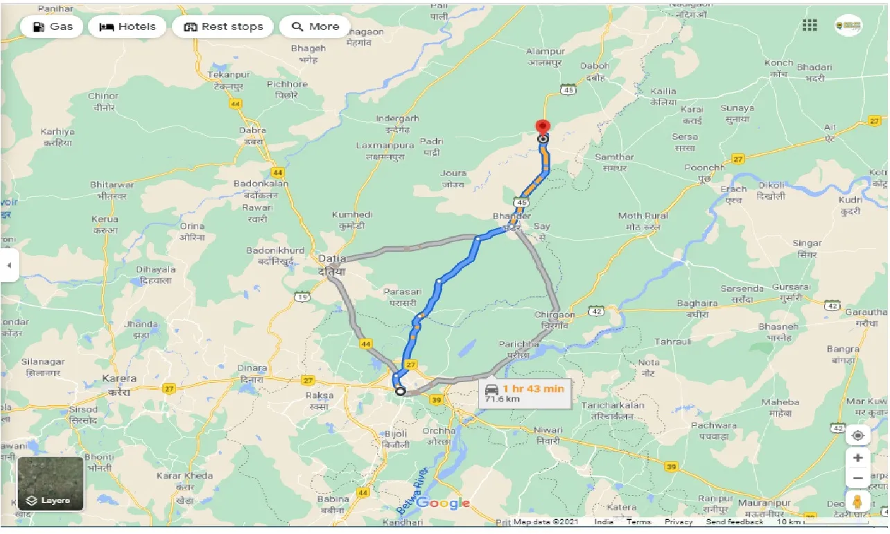 jhansi-to-pandokhar-one-way