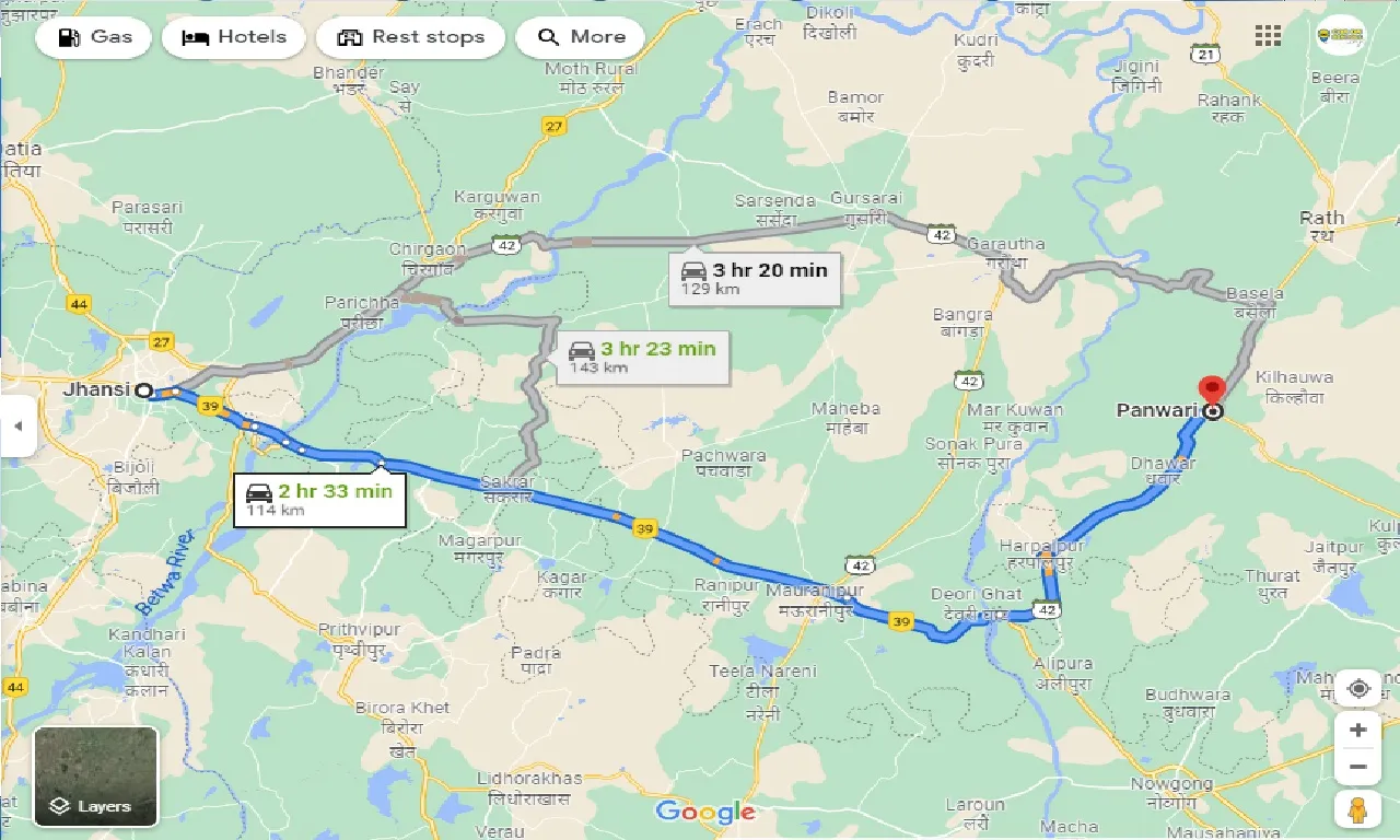 jhansi-to-panwari-taxi