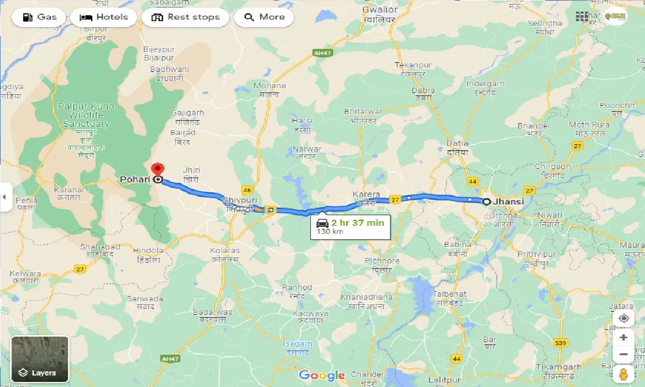 jhansi-to-pohari-taxi