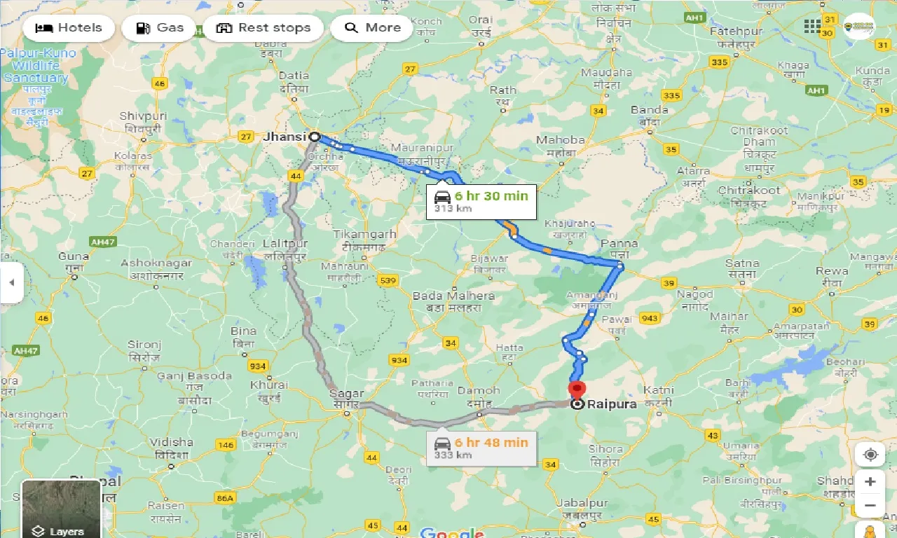 jhansi-to-raipura-taxi