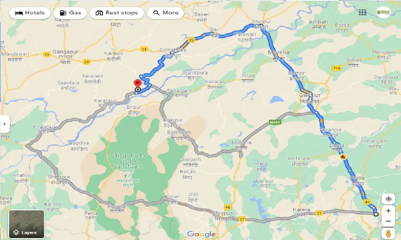 jhansi-to-rodhai-one-way
