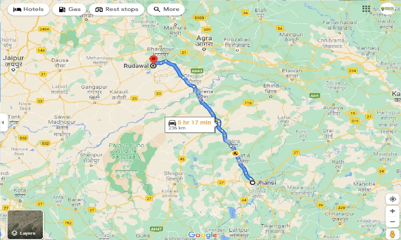 jhansi-to-rudawal-taxi