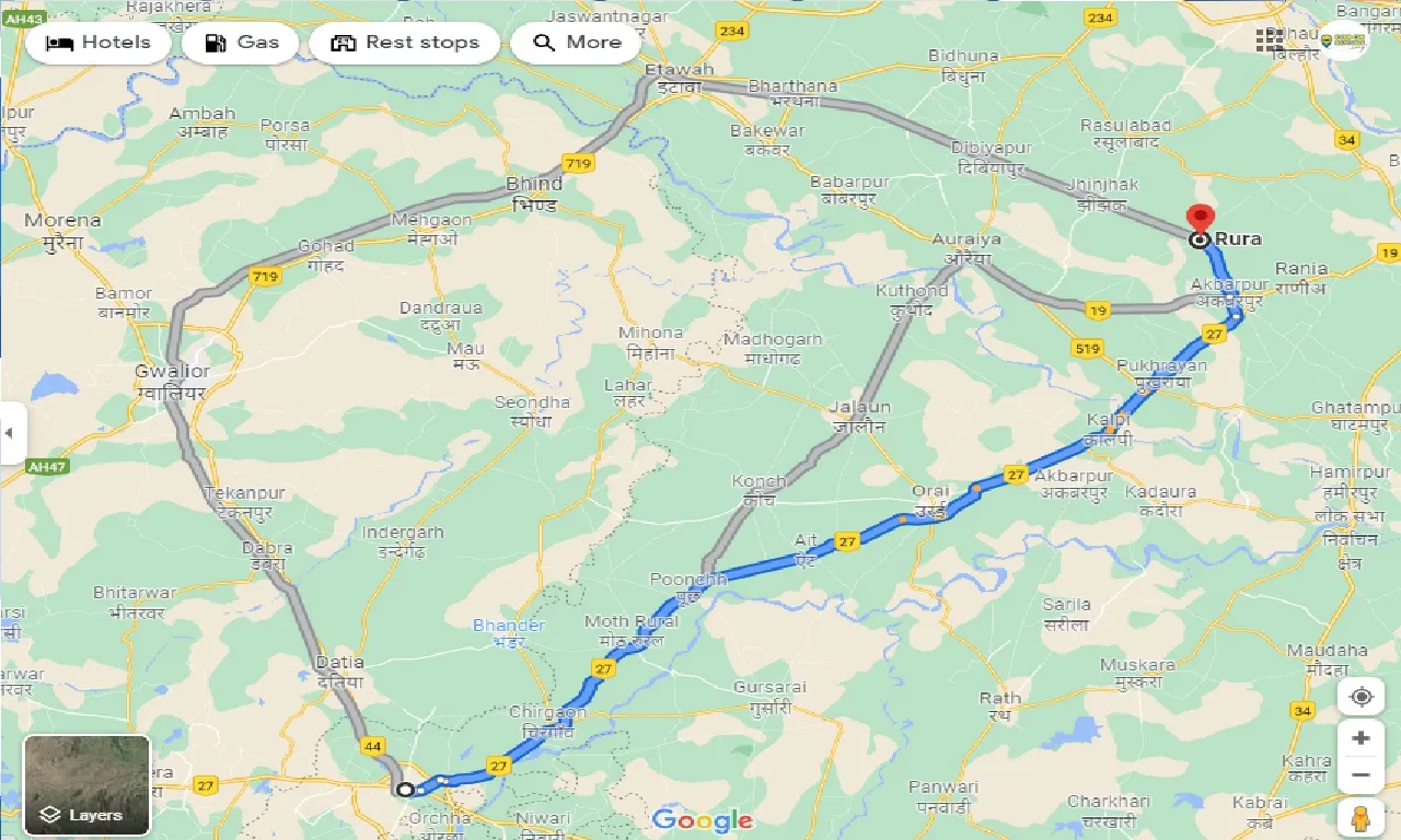 jhansi-to-rura-taxi