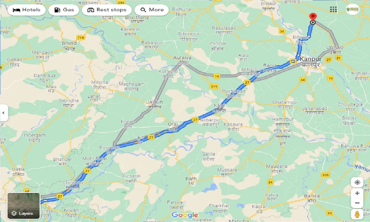 jhansi-to-safipur-taxi