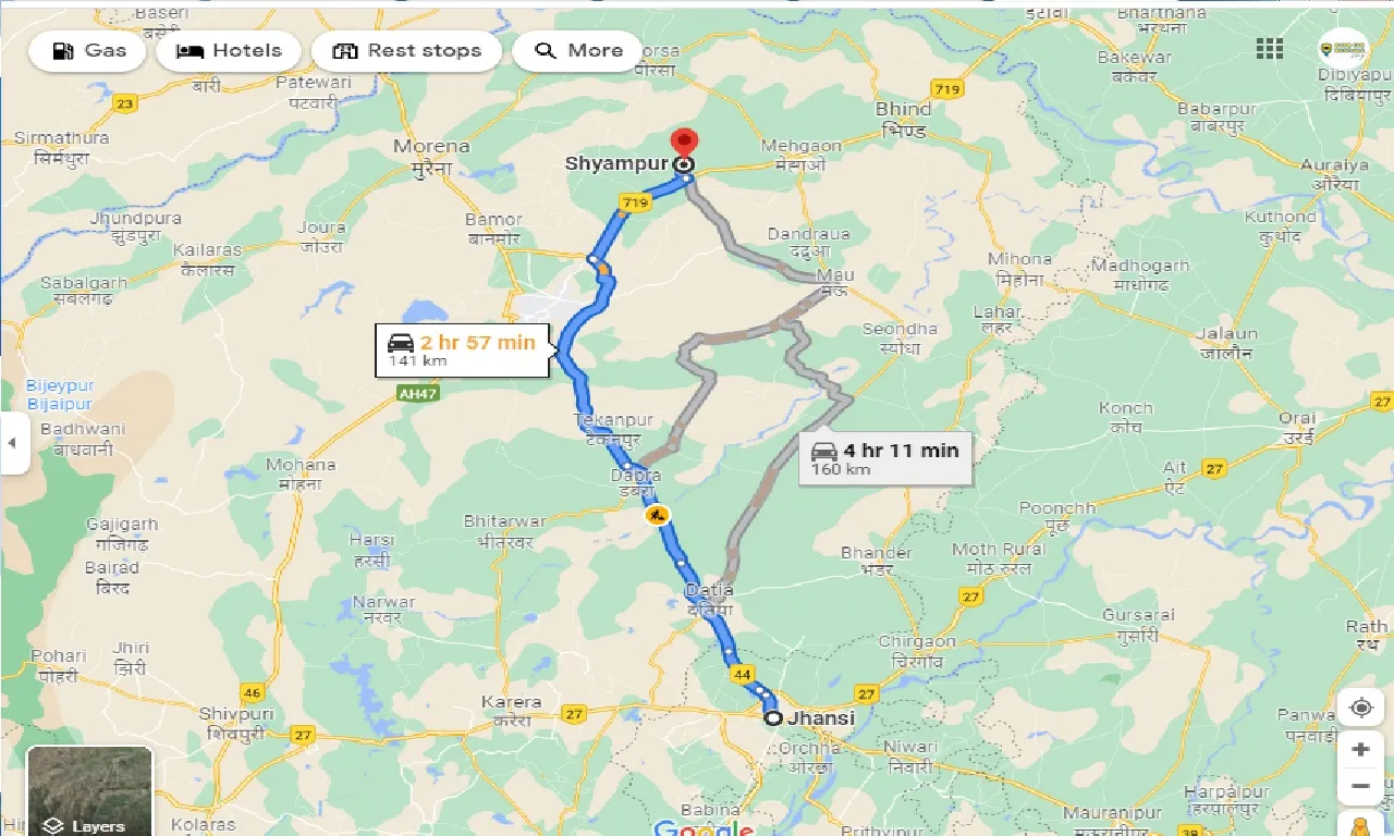 jhansi-to-shyampur-taxi