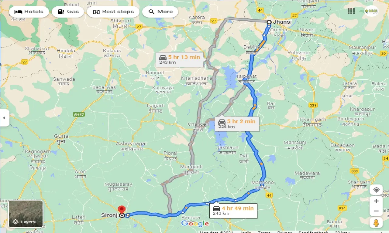 jhansi-to-sirnoj-taxi