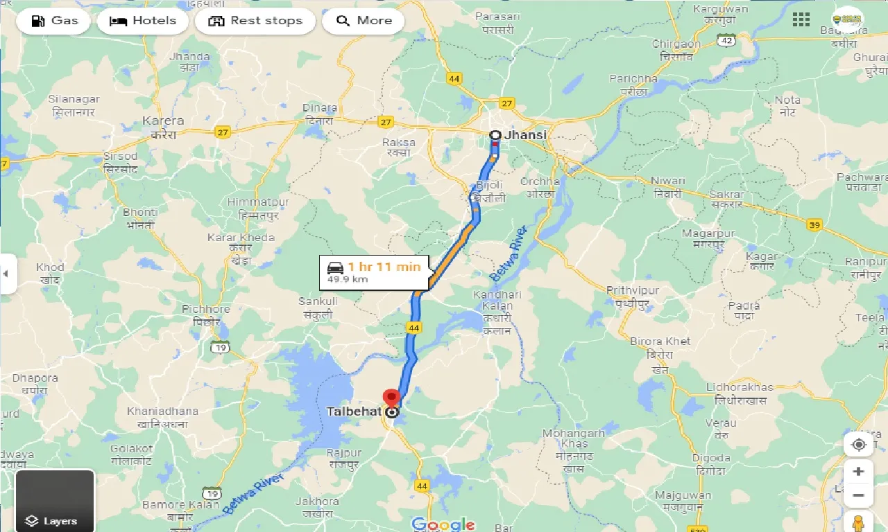 jhansi-to-talbehat-one-way