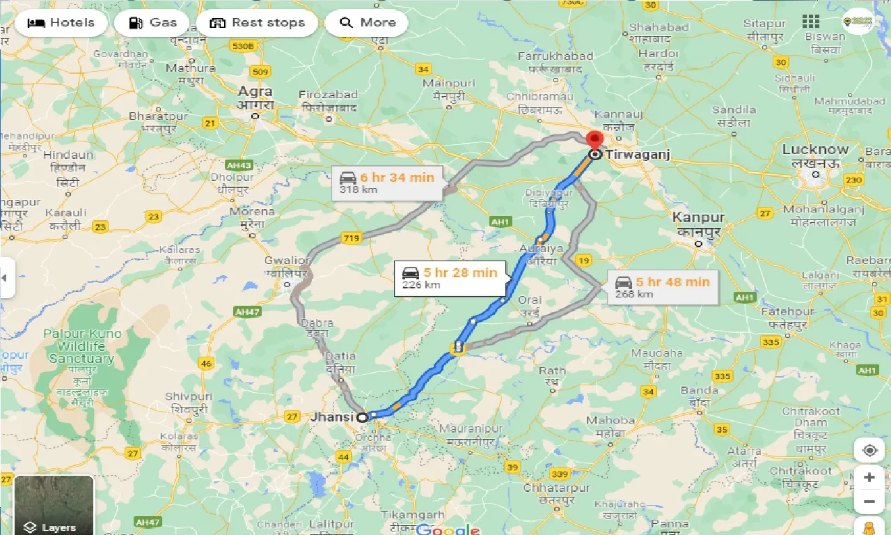 jhansi-to-tirwaganj-taxi