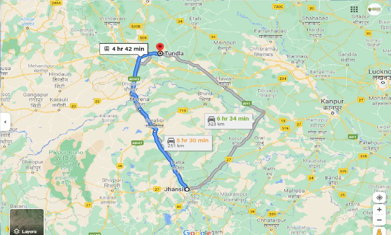 jhansi-to-tundla-taxi