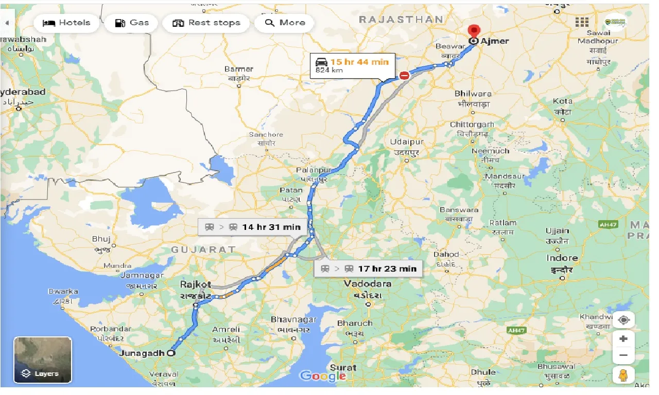 junagadh-to-ajmer-taxi