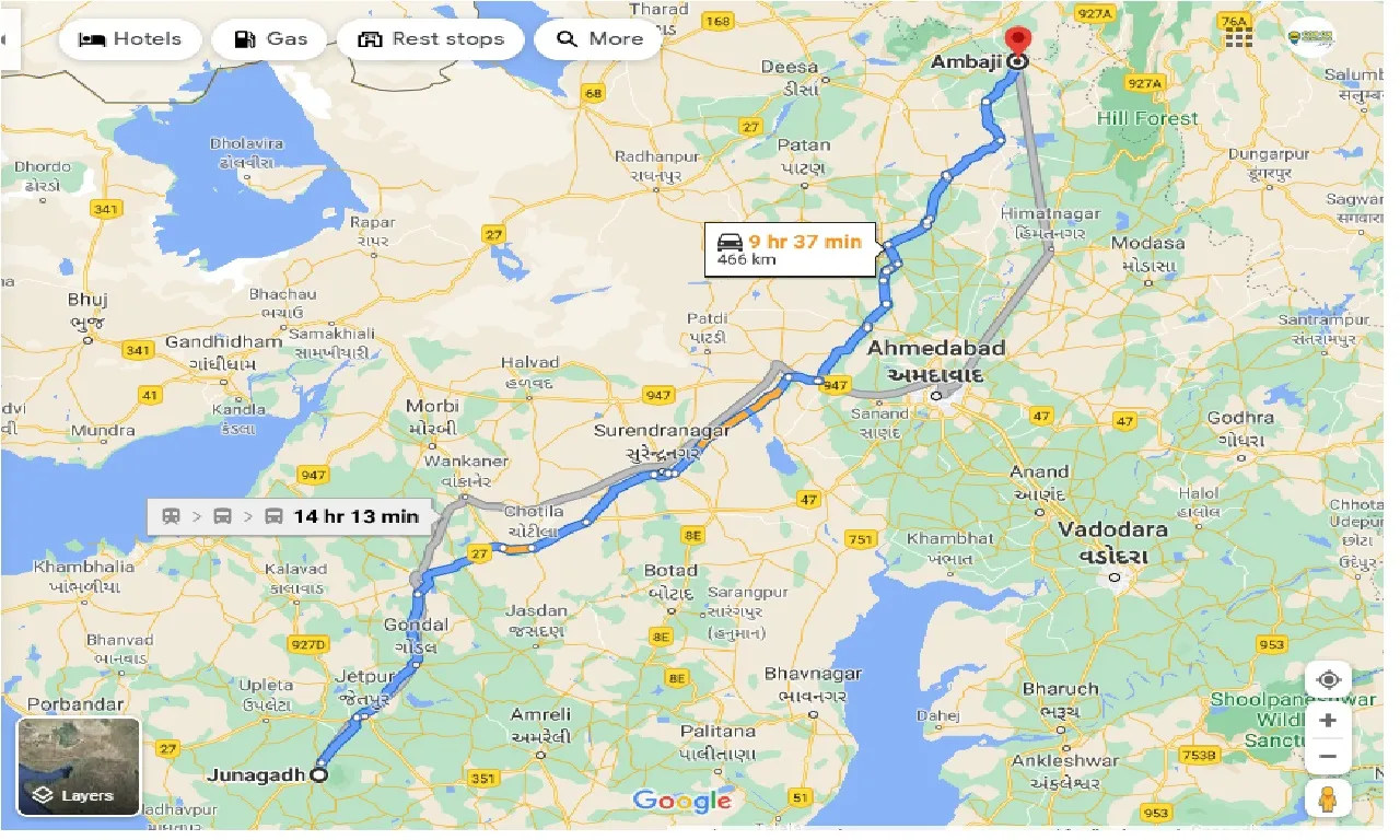junagadh-to-ambaji-taxi