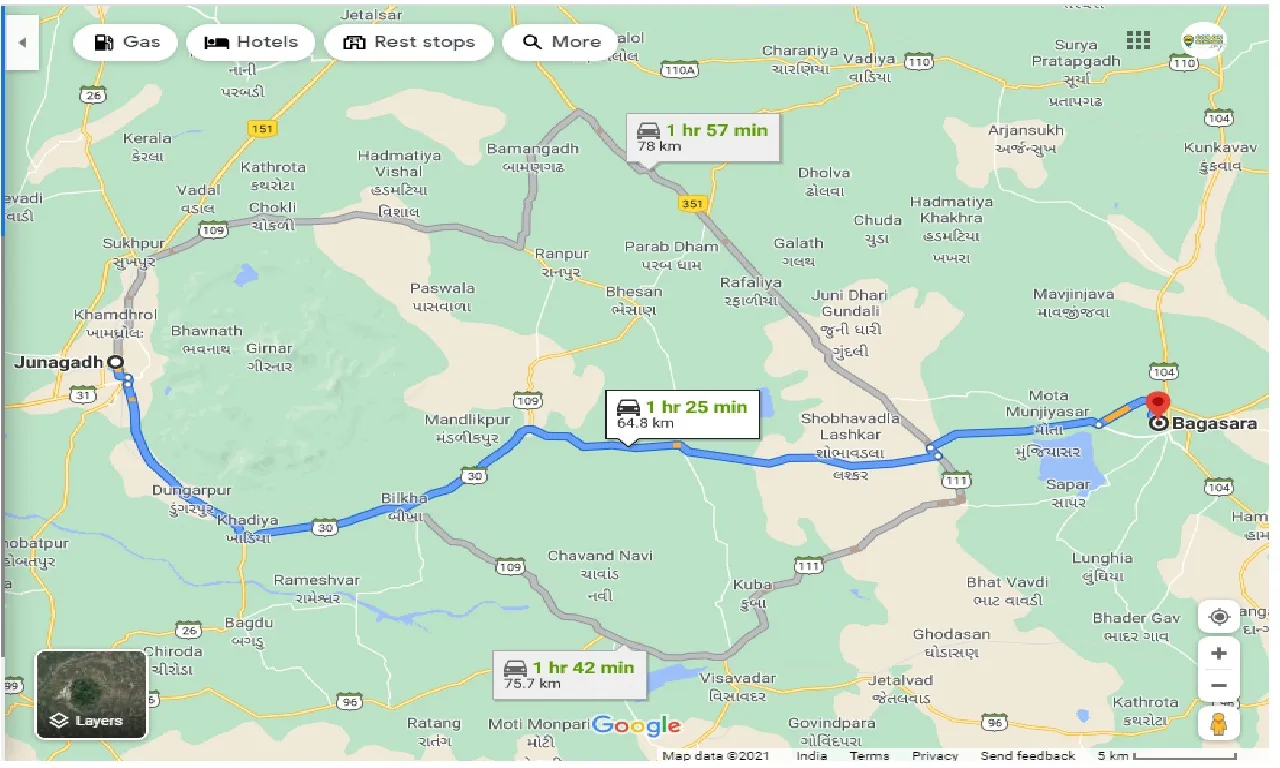 junagadh-to-bagasara-one-way