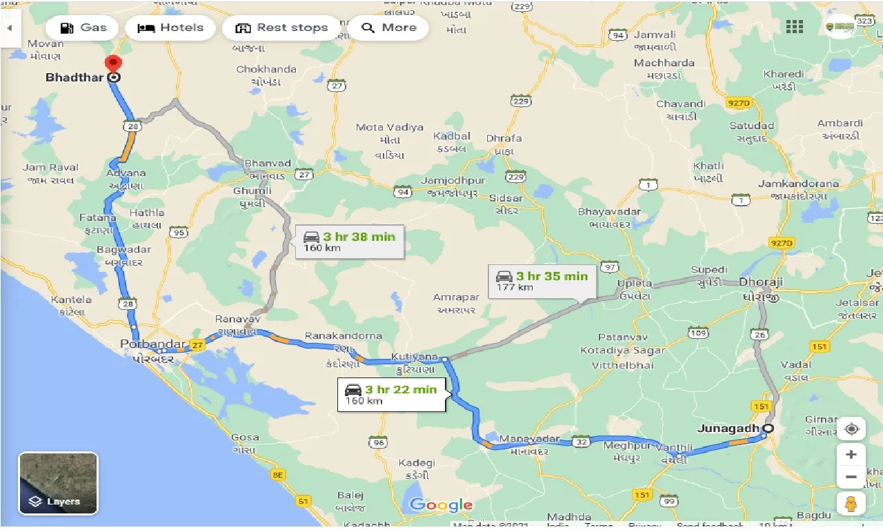 junagadh-to-bhadthar-one-way