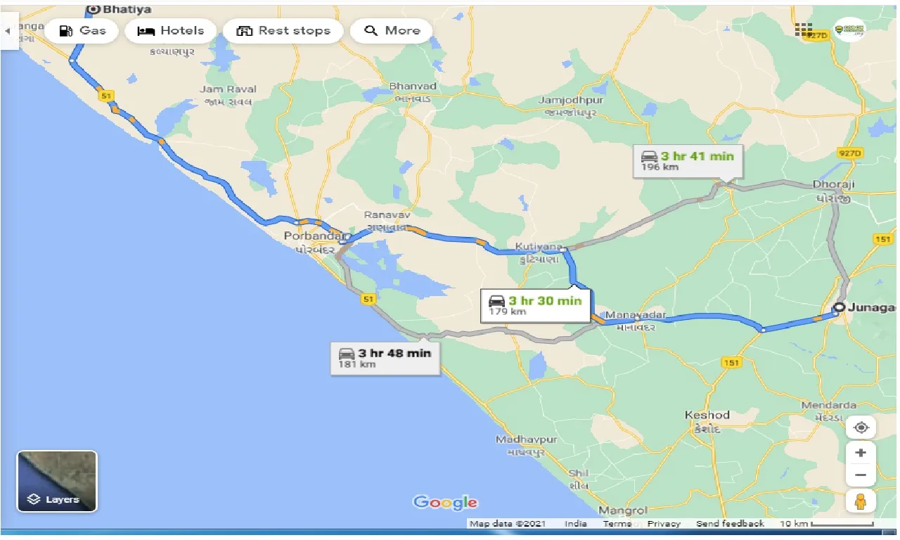 junagadh-to-bhatiya-one-way