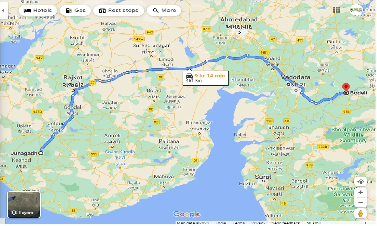 junagadh-to-bodeli-one-way