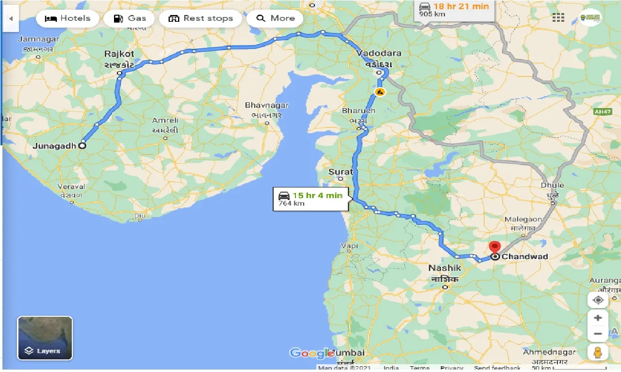 junagadh-to-chandwad-one-way