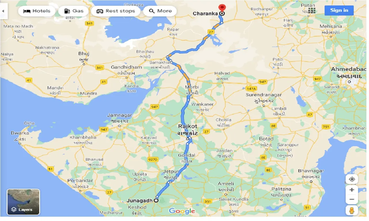 junagadh-to-charanka-one-way
