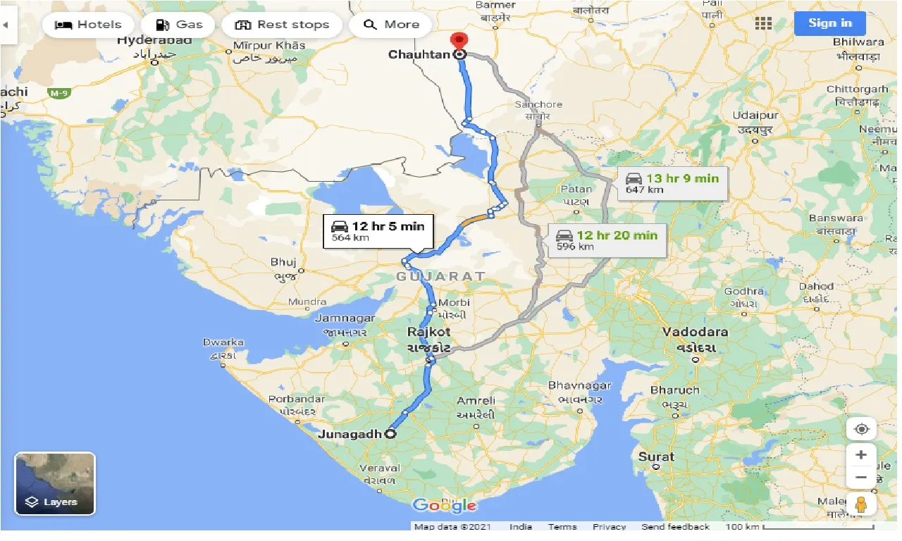 junagadh-to-chauhtan-one-way