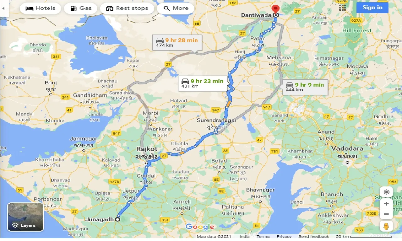 junagadh-to-dantiwada-taxi